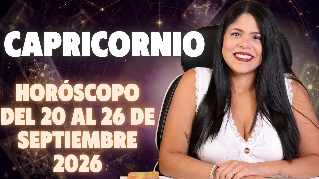Horóscopo semanal de Capricornio — 20 al 26 de septiembre 2026 — El Tarot de Karle