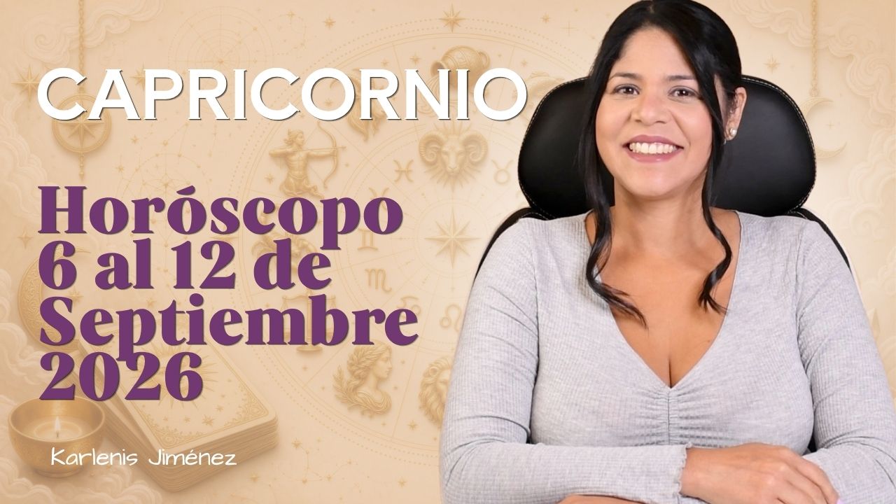 Horóscopo semanal de Capricornio — 6 al 12 de septiembre 2026