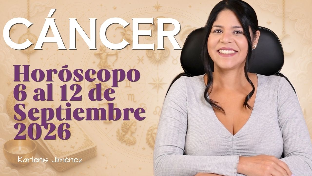 Horóscopo semanal de Cáncer — 6 al 12 de septiembre 2026
